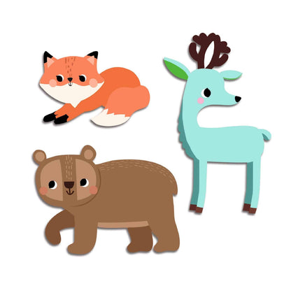 Djeco - Forest Animals 62 Sticker Set