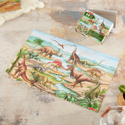 Melissa & Doug- Dinosaurs Floor Puzzle 48pc