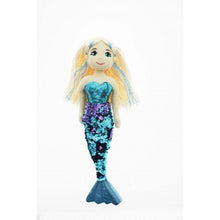 Cotton Candy - 45cm Lucy Blue Flip Sequined Tail Mermaid