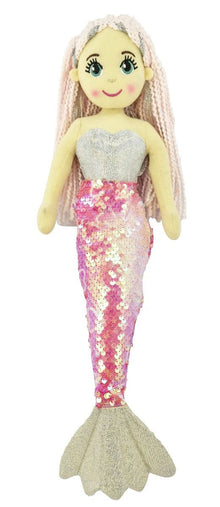Cotton Candy - 45cm MIA Iredescent Flip Sequined Tail Mermaid