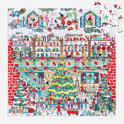 Galison 500pc - Michael Storrings Toy Workshop Foil Puzzle