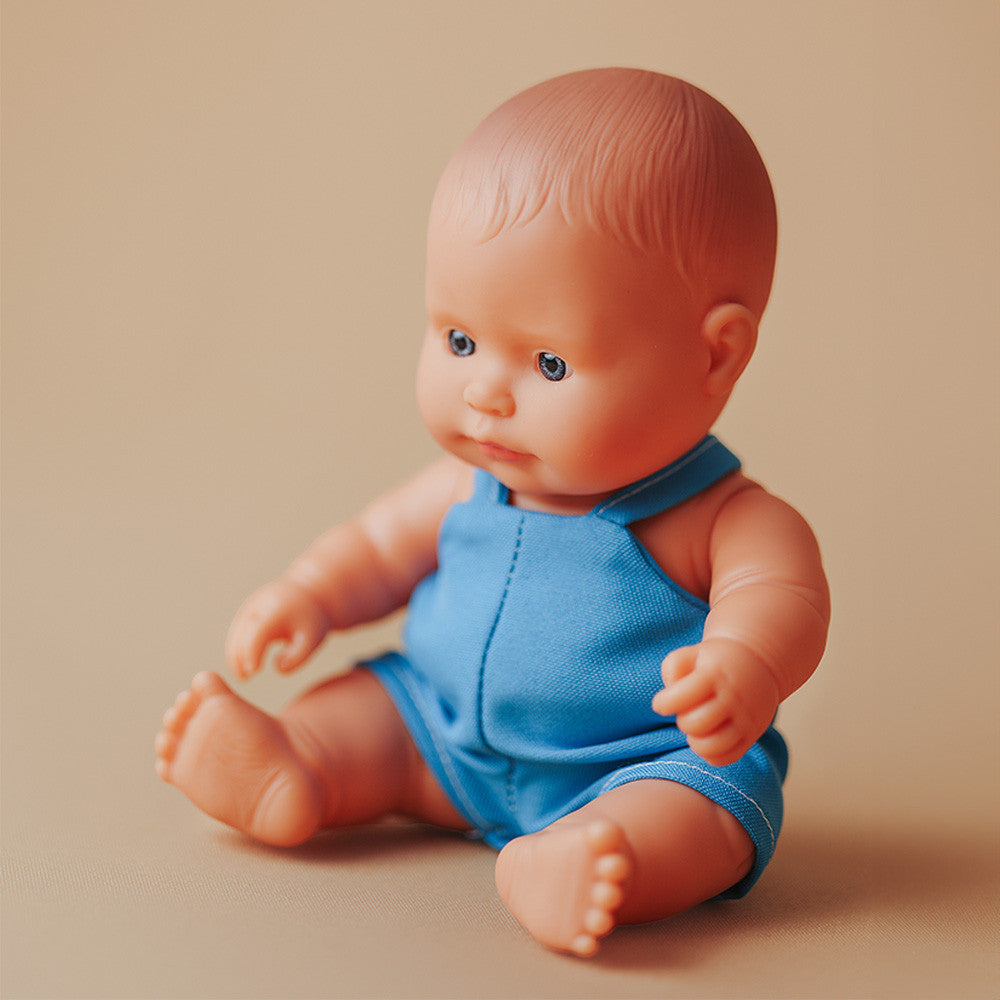 Miniland Doll 21cm - My Friends & Me - Caucasian Boy Baby Doll