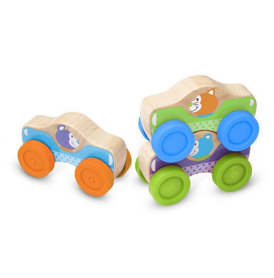 Melissa & Doug- First Play - Animal Stacking Cars