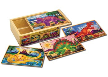 Melissa & Doug - Dinosaurs Puzzles in a Box