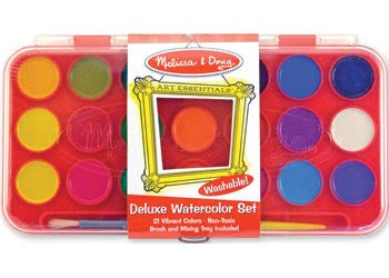 Melissa & Doug - Deluxe Watercolour Paint Set - 21 colours