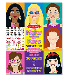 Melissa & Doug -  Make-a-Face - Fashion Faces  Sticker Pad