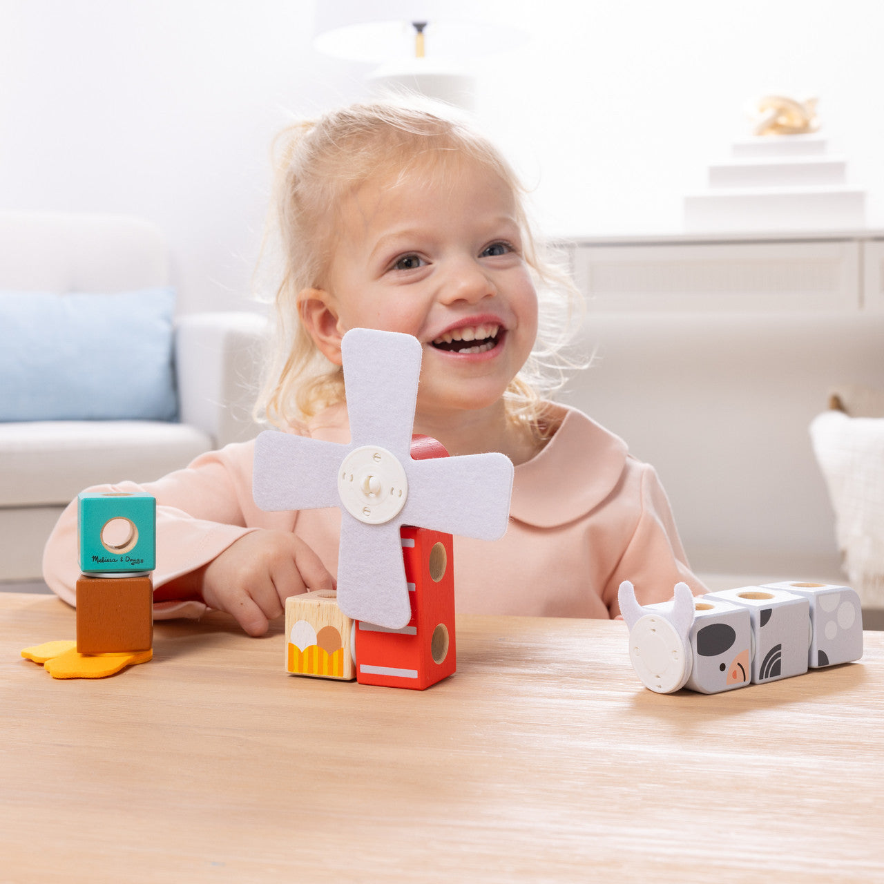 Melissa & Doug - Blockables™ Farm Friends *Box Damage*