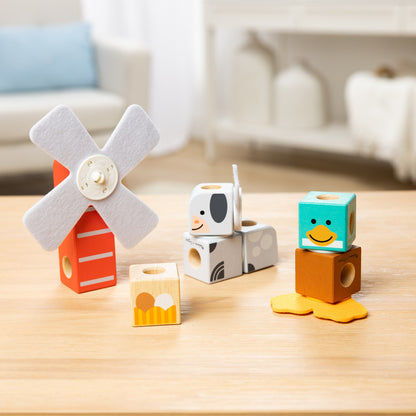 Melissa & Doug - Blockables™ Farm Friends *Box Damage*