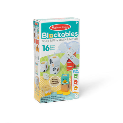 Melissa & Doug - Blockables™ Farm Friends *Box Damage*