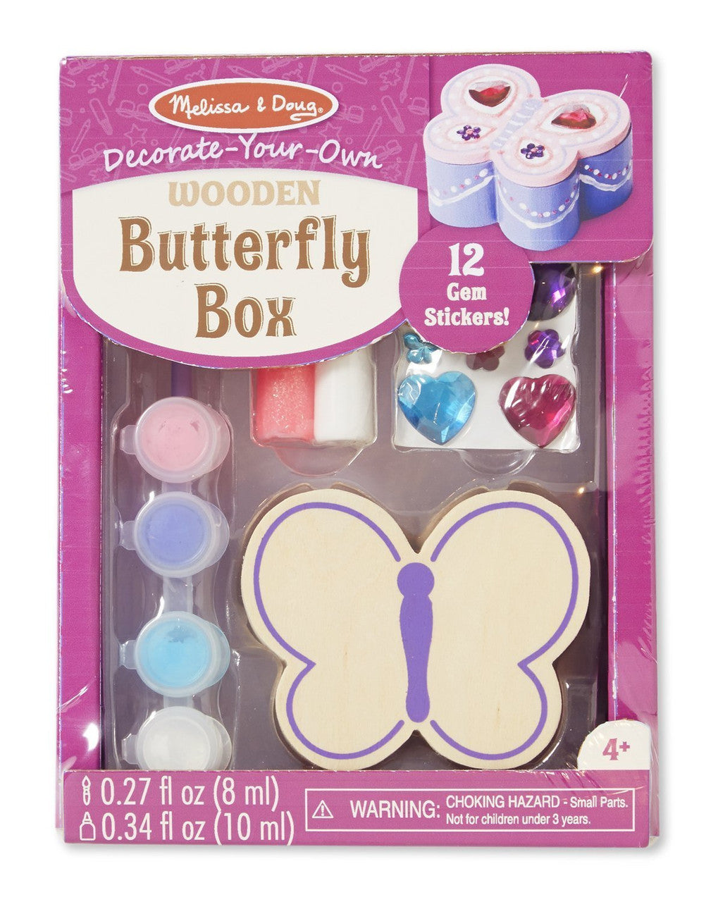 Melissa & Doug - Created by Me! Wooden Butterfly Box