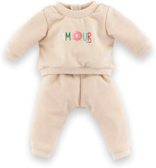 Mon Premier Amour Beige Jogging Set for 30cm Corolle dolls with sweatshirt and jogger pants