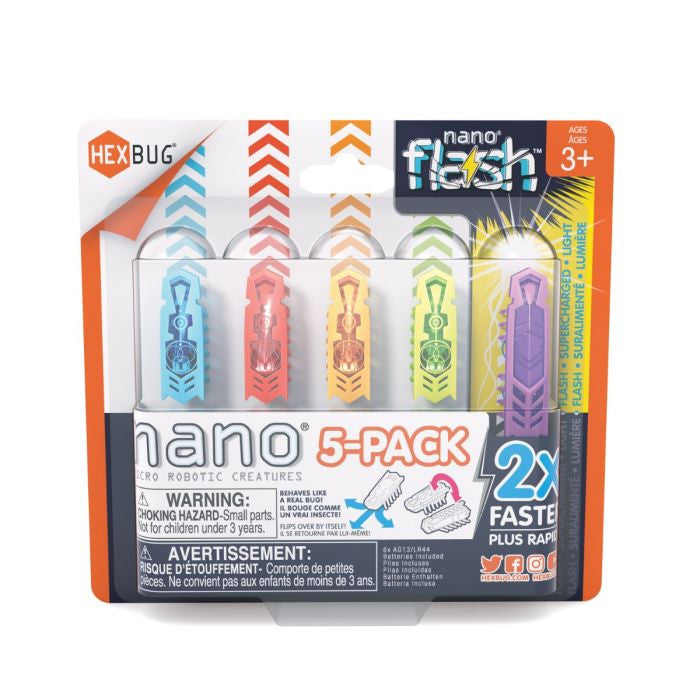 HEXBUG - Flash Nano 5 Pack, Assorted Colours
