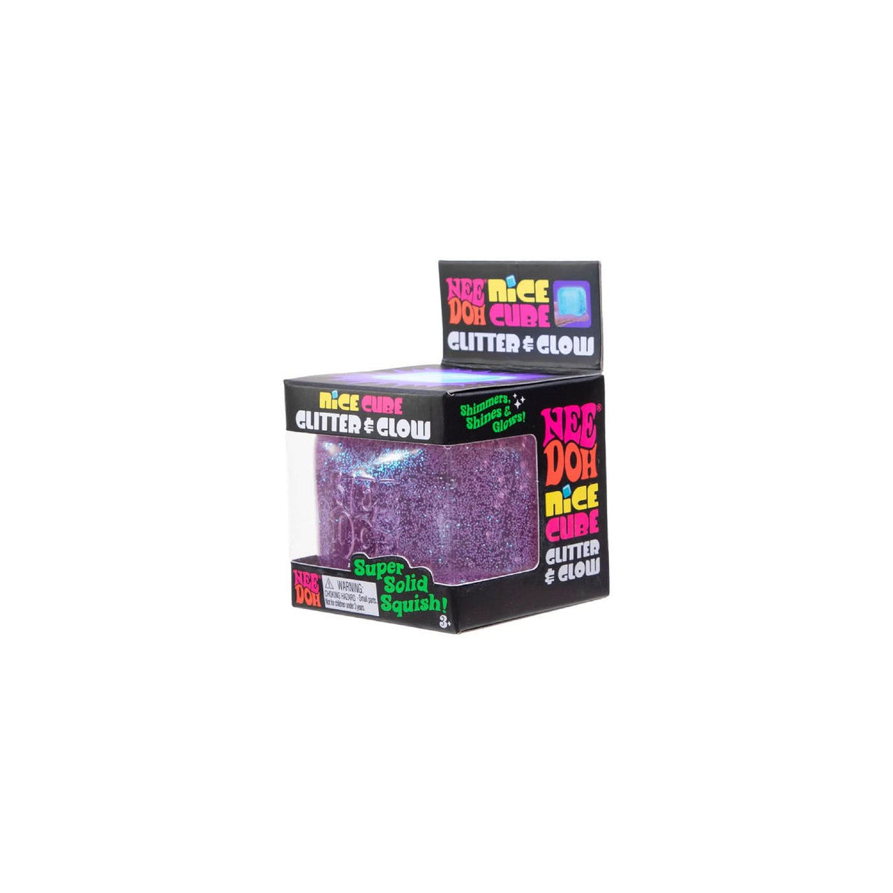 NeeDoh - Nice Cube Glitter & Glow - Purple