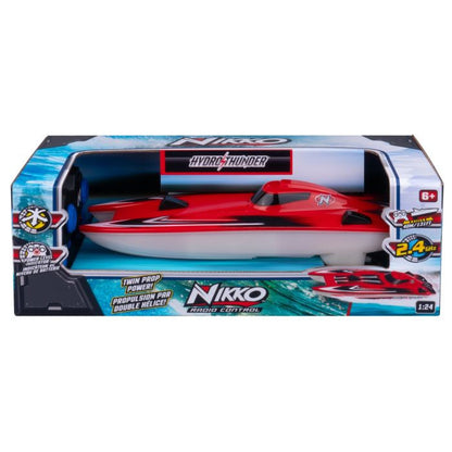 NIKKO RC Hydro Thunder remote control speed boat with twin propeller design and controller