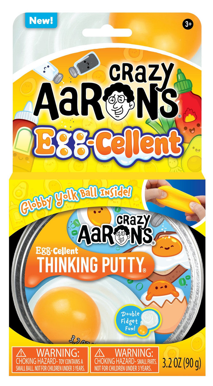 Crazy Aaron's  Thinking Putty - Eggcellent 4" Tin