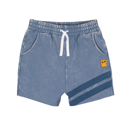 Rock Your Baby - Blue Wash Stripe Shorts