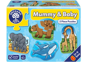 Orchard Toys - Mummy & Baby 6 x 2pc puzzles