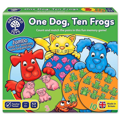 Orchard Toys - One Dog, Ten Frogs *minor box damage*