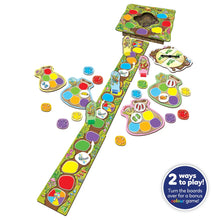 Orchard Toys Troll in a Hole double-sided board game featuring colourful trolls, mushrooms and fun educational gameplay for kids.
