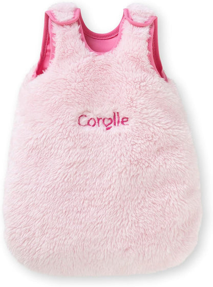 Pink plush sleeping bag accessory for 30cm Mon Premier Corolle baby dolls
