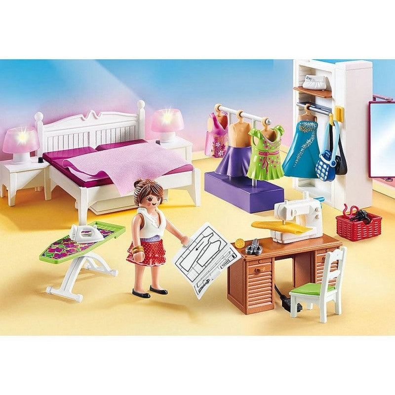 Playmobil Dollhouse - Bedroom with Sewing Corner | 70208