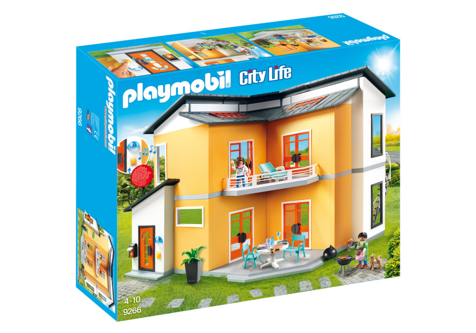 Playmobil City Life - Modern House 9266 **Damaged Packaging**