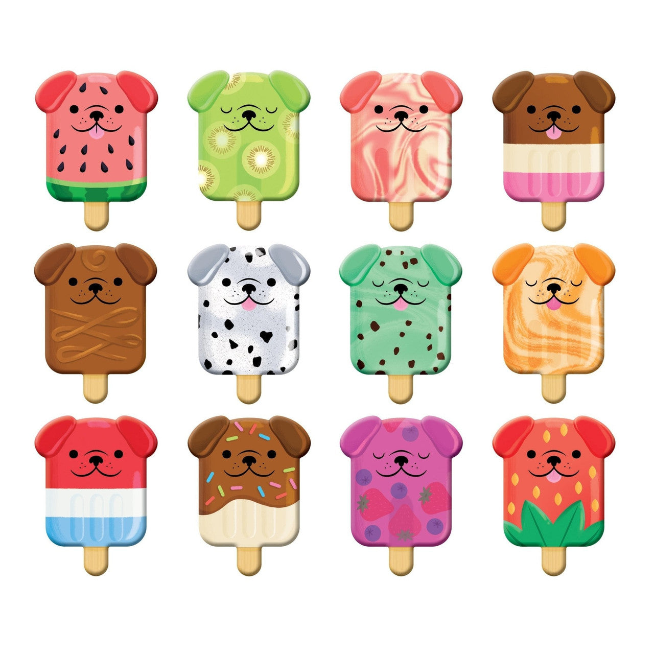 Mudpuppy - Shaped Memory Match - Pupsicles