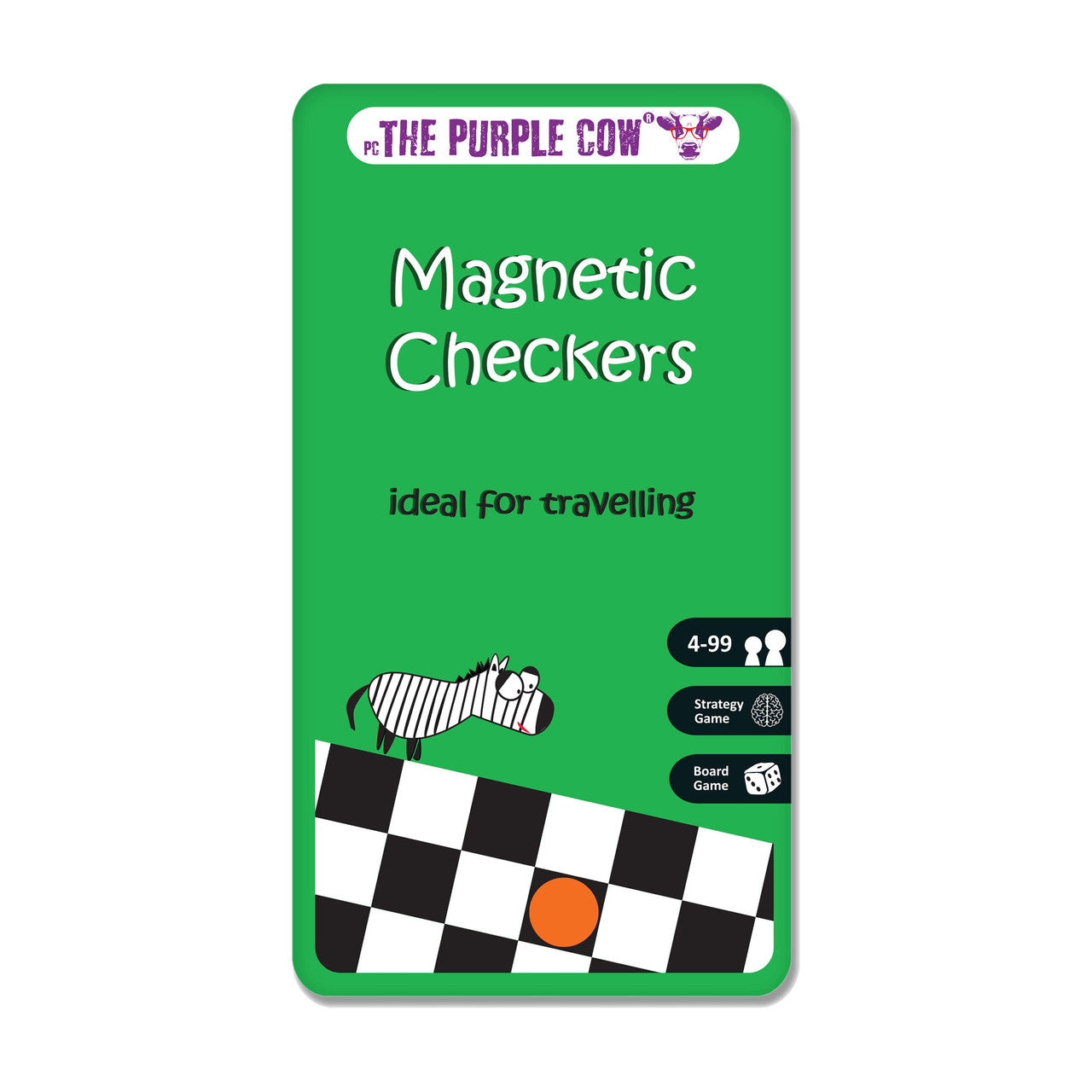 The Purple Cow - Magnetic Travel Game - Magnetic Checkers