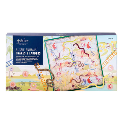 The Australian Collection - Aussie Animals Snakes & Ladders Board Game