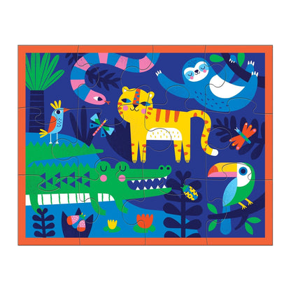 Mudpuppy 12 Piece Pouch Puzzle - Rainforest