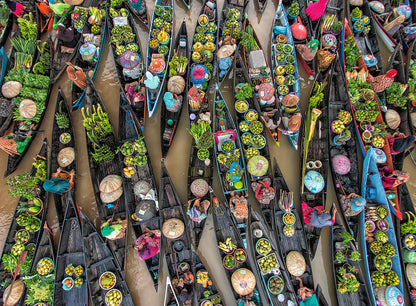 Ravensburger 500pc - Floating Market, Indonesia Puzzle