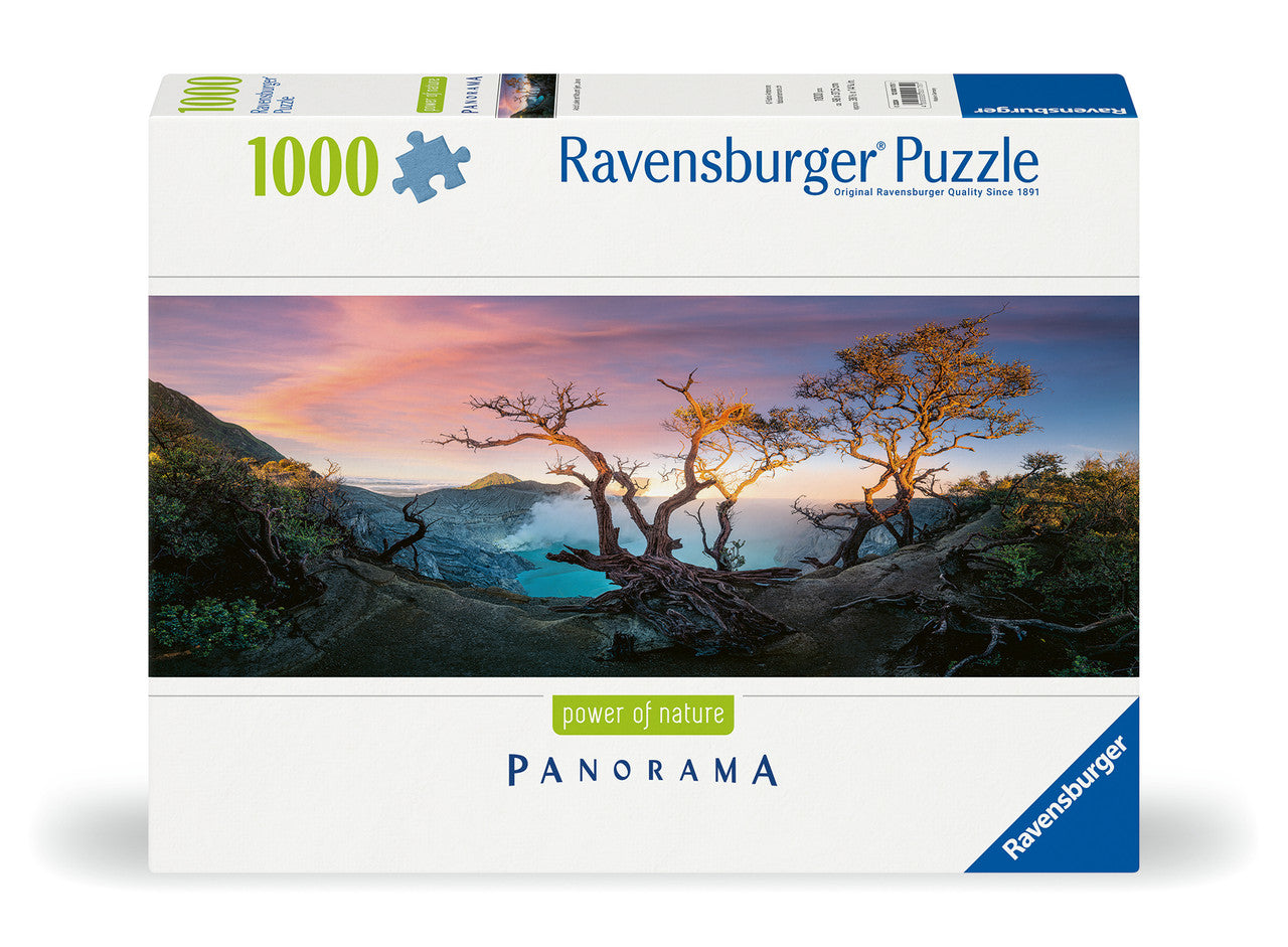 Ravensburger 1000pc - Acid Lake at Mount Ijen Java Panoramic Puzzle