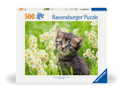 Ravensburger 500pc - Kitten in the Meadow Puzzle
