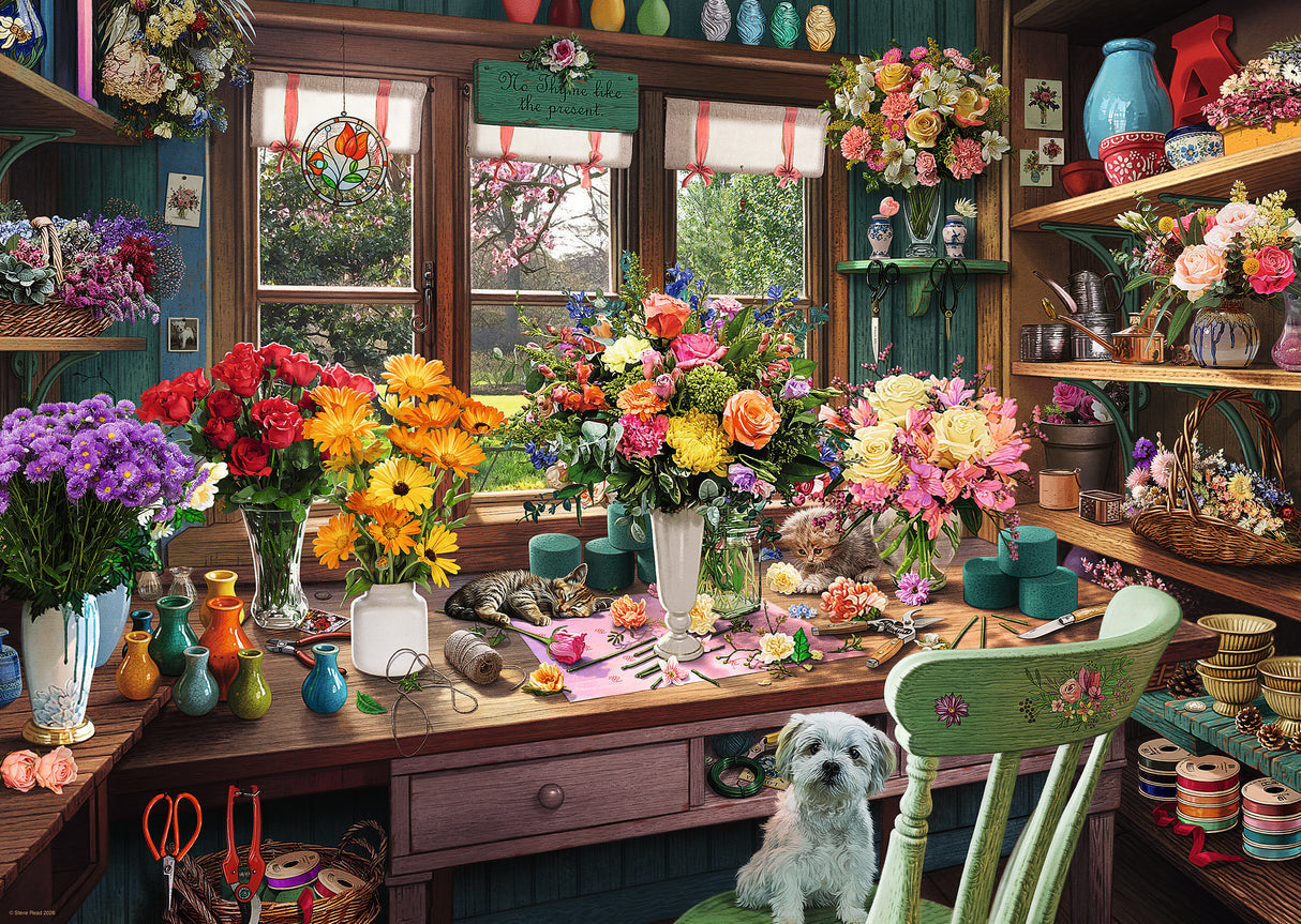 Ravensburger 1000pc - My Haven No. 13 - The Flower Arranger's Shed Puzzle