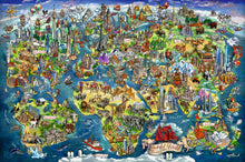 Ravensburger 5000pc - Illustrated World Map Puzzle