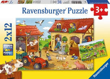 Ravensburger 2x12pc - Working On The Farm Puzzle