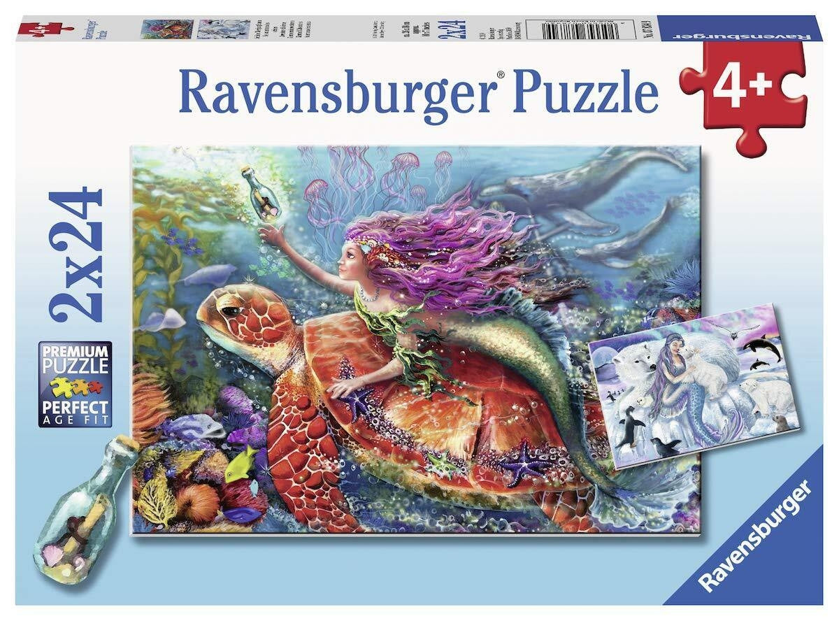 Ravensburger 2x24pc - Mermaid Adventures Puzzle