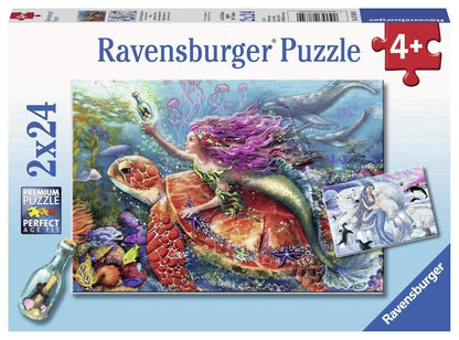 Ravensburger 2x24pc - Mermaid Adventures Puzzle