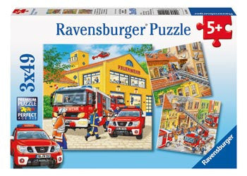 Ravensburger 3x49pc - Fire Brigade Run Puzzle