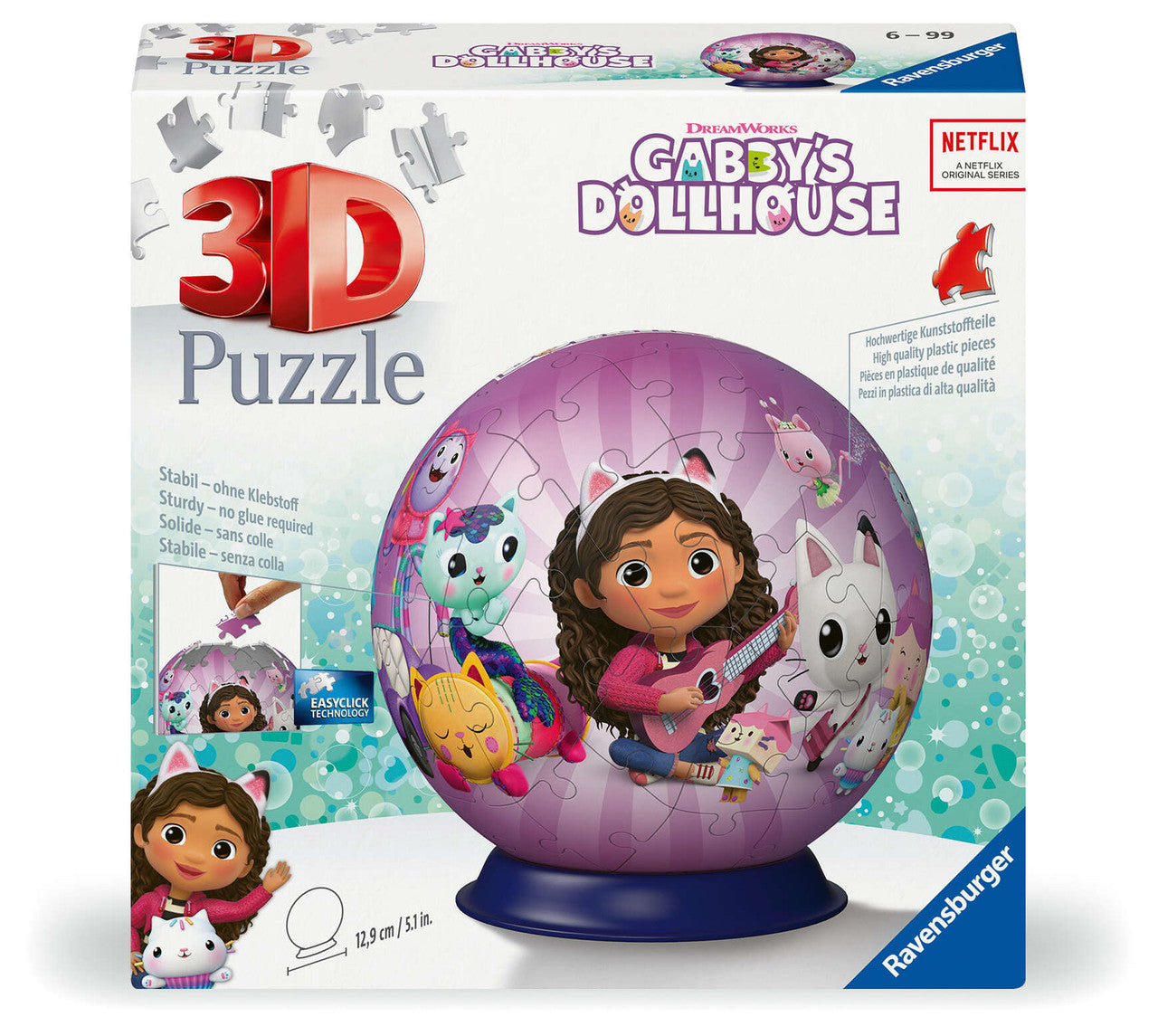 Ravensburger 72pc - 3D Puzzleball Gabby's Dollhouse Puzzle
