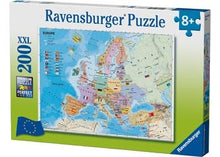 Ravensburger 200pc - European Map Puzzle** damage on corner box**