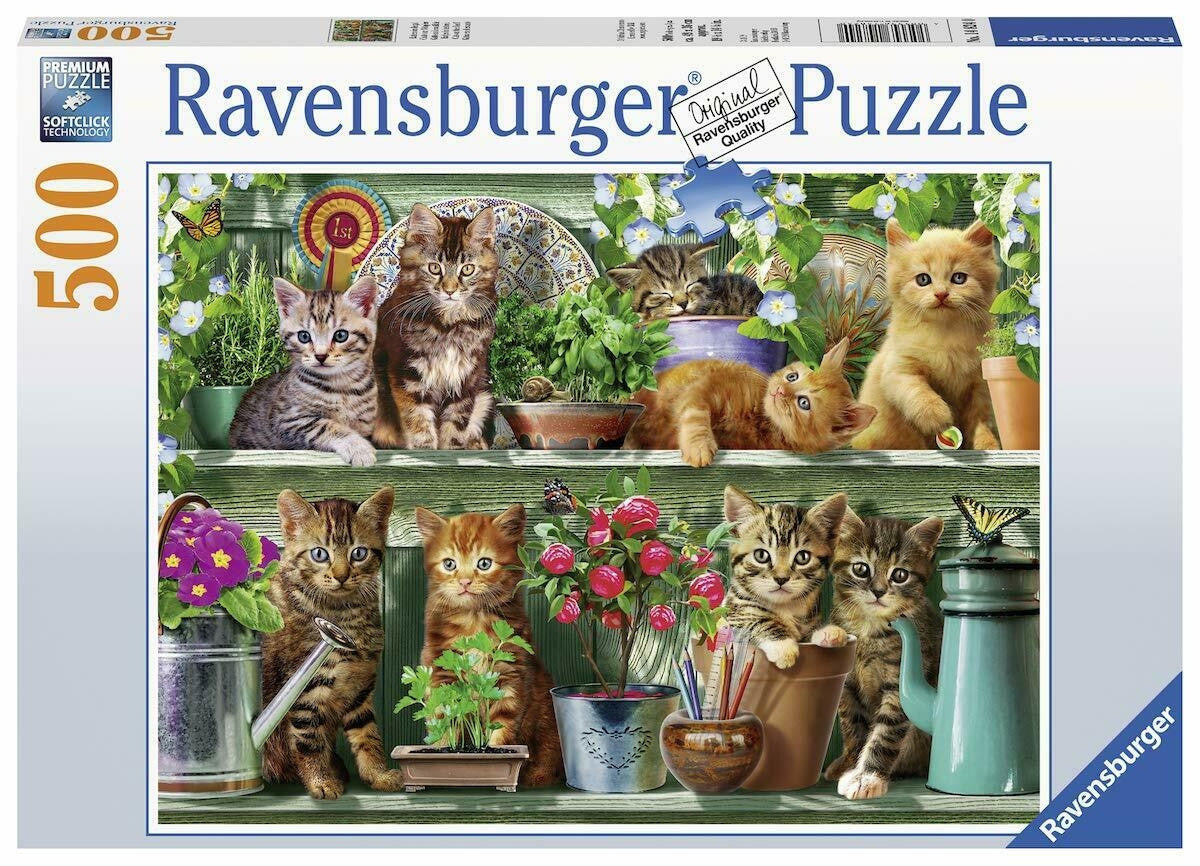 Ravensburger 500pc - Cats on the Shelf Puzzle
