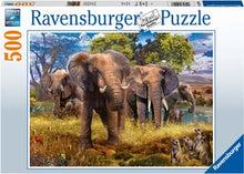 Ravensburger 500pc - Elephant Family Puzzle