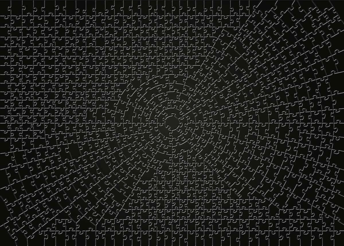 Ravensburger - KRYPT Black Puzzle 736pc