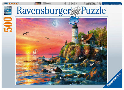 Ravensburger 500pc - Lighthouse at Sunset Puzzle