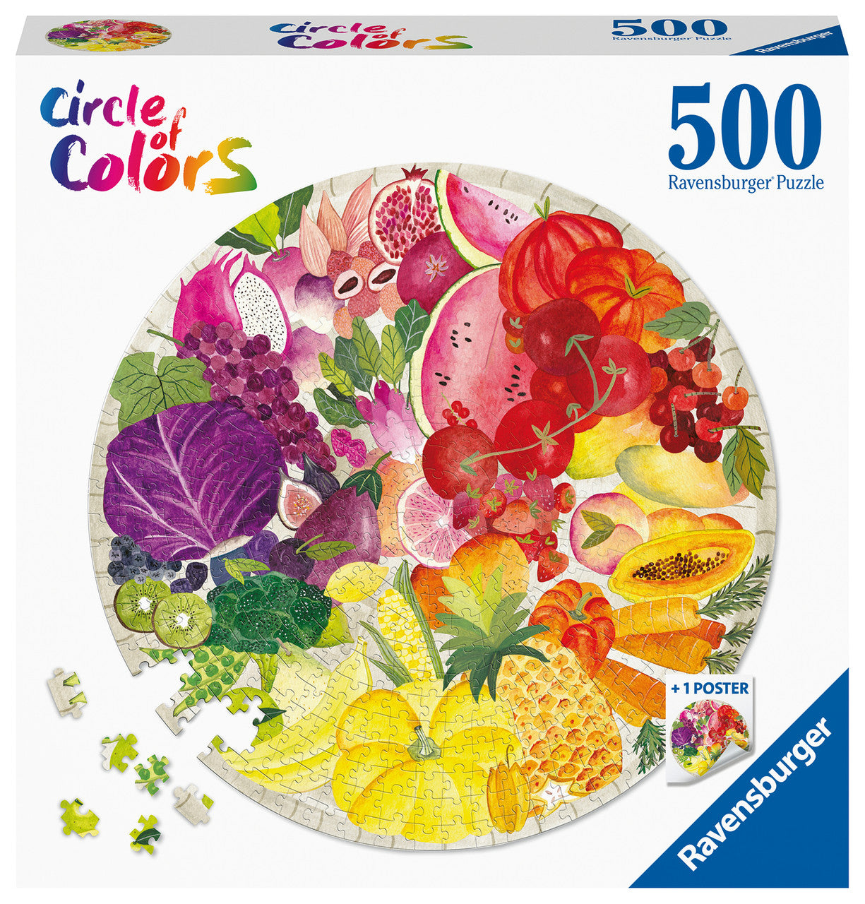 Ravensburger 500pc - Circle of Colors Fruits & Vegetables Puzzle