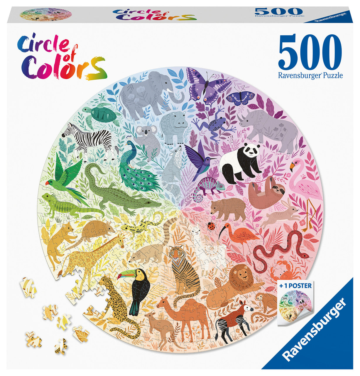 Ravensburger 500pc - Circle of Colors Animals Puzzle