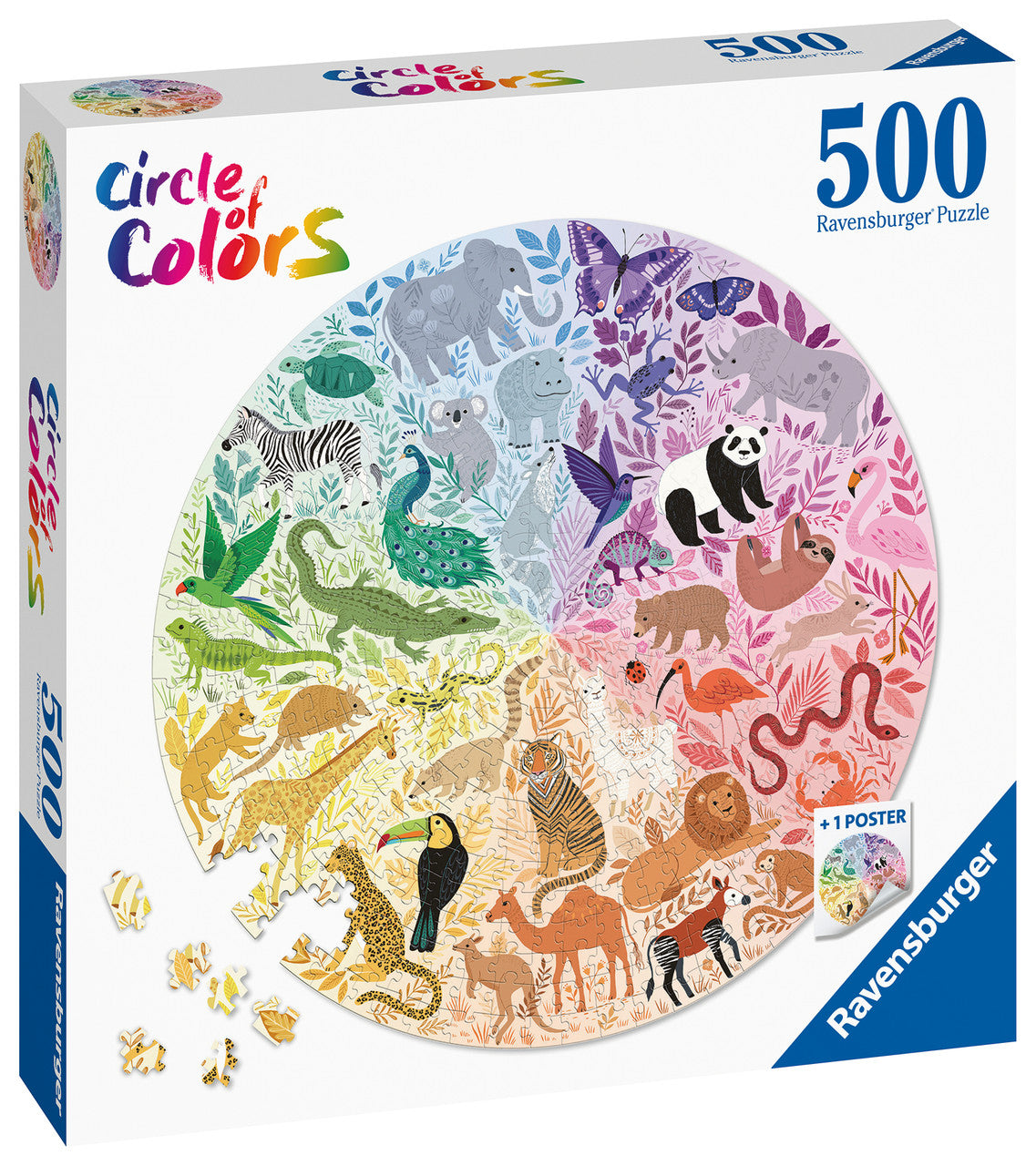 Ravensburger 500pc - Circle of Colors Animals Puzzle