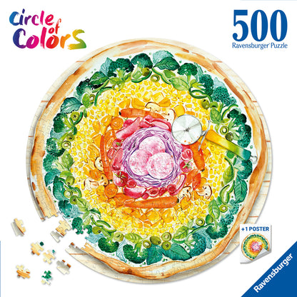 Ravensburger 500pc - Circle of Colors Pizza Puzzle