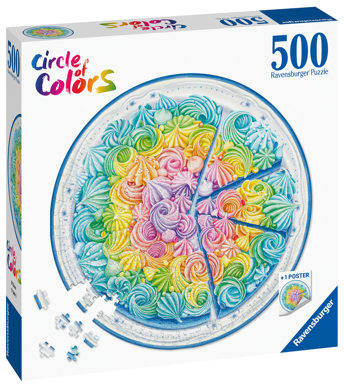 Ravensburger 500pc - Circle of Colors Rainbow Cake Puzzle